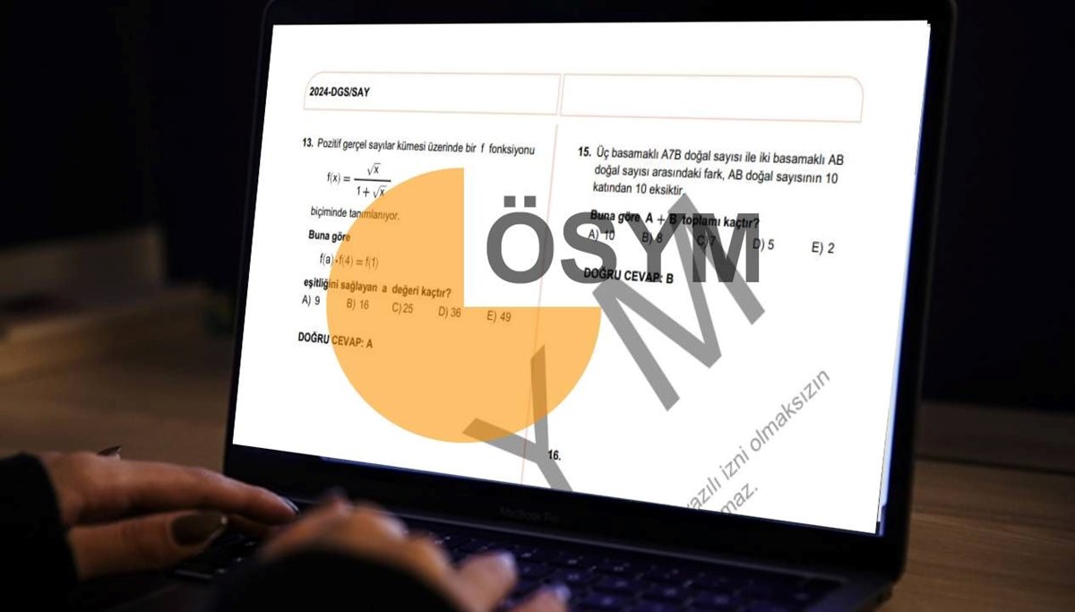 AÇIKLANDI: DGS soruları ve cevap anahtarı 2025 sorgulama ekranı: DGS temel soru kitapçığı görüntüleme ekranı