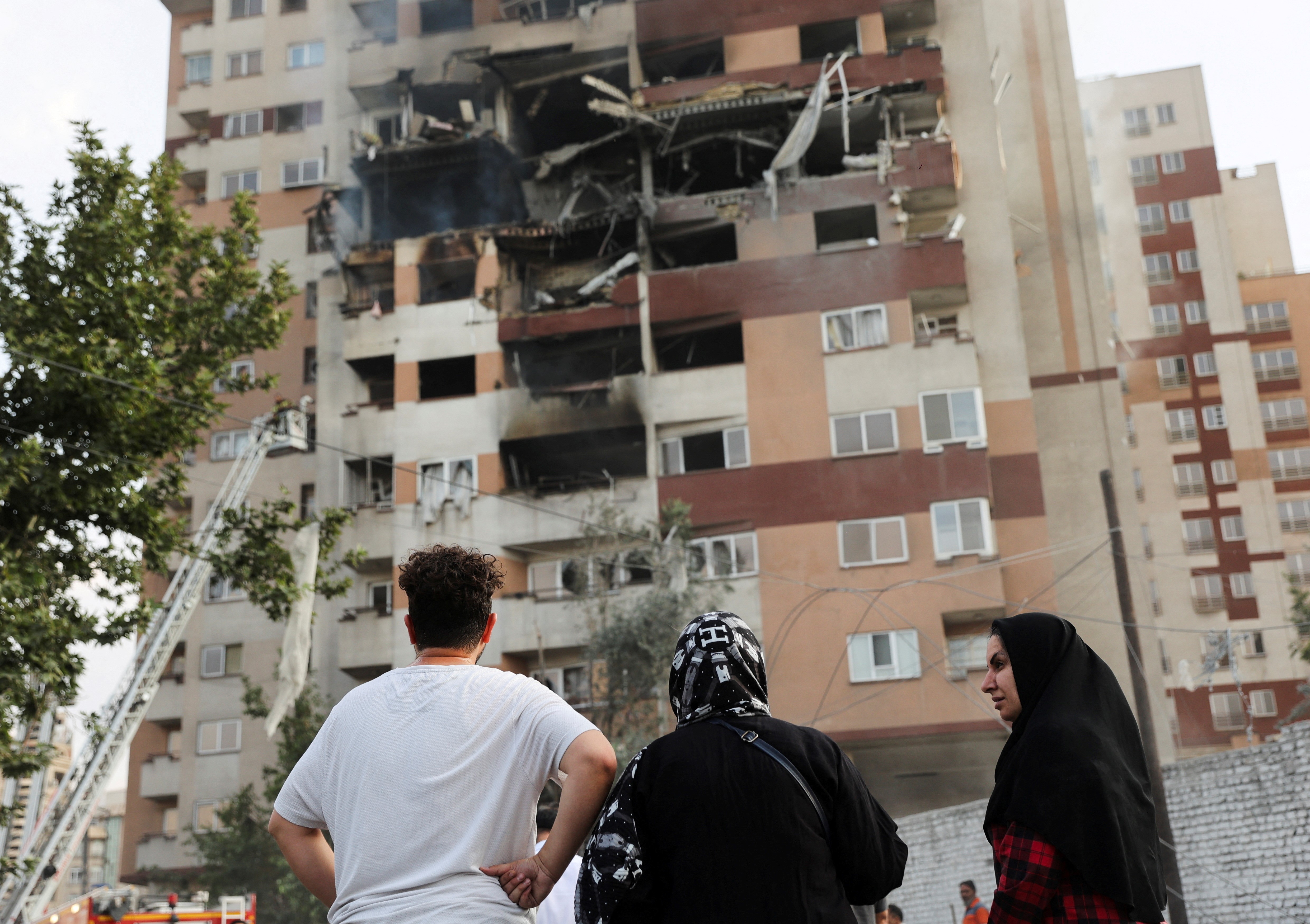 İsrail'in saldırısı sonrası başkent Tahran.