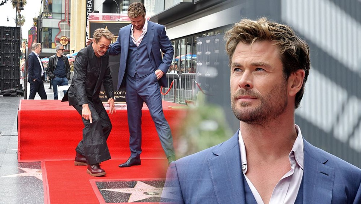 Efsaneler arasına girdi: Chris Hemsworth artık Şöhretler Kaldırımı'nda
