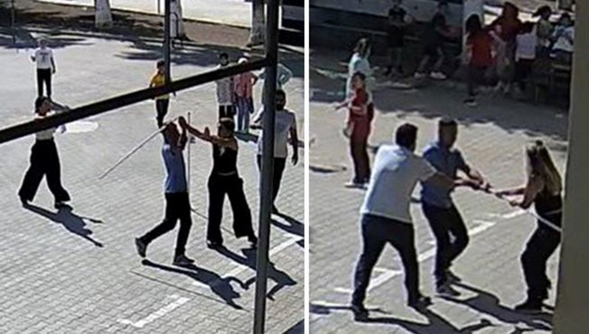 Adana'da öğretmenlere saldırı kamerada Adana'da öğretmenlere saldırı kamerada