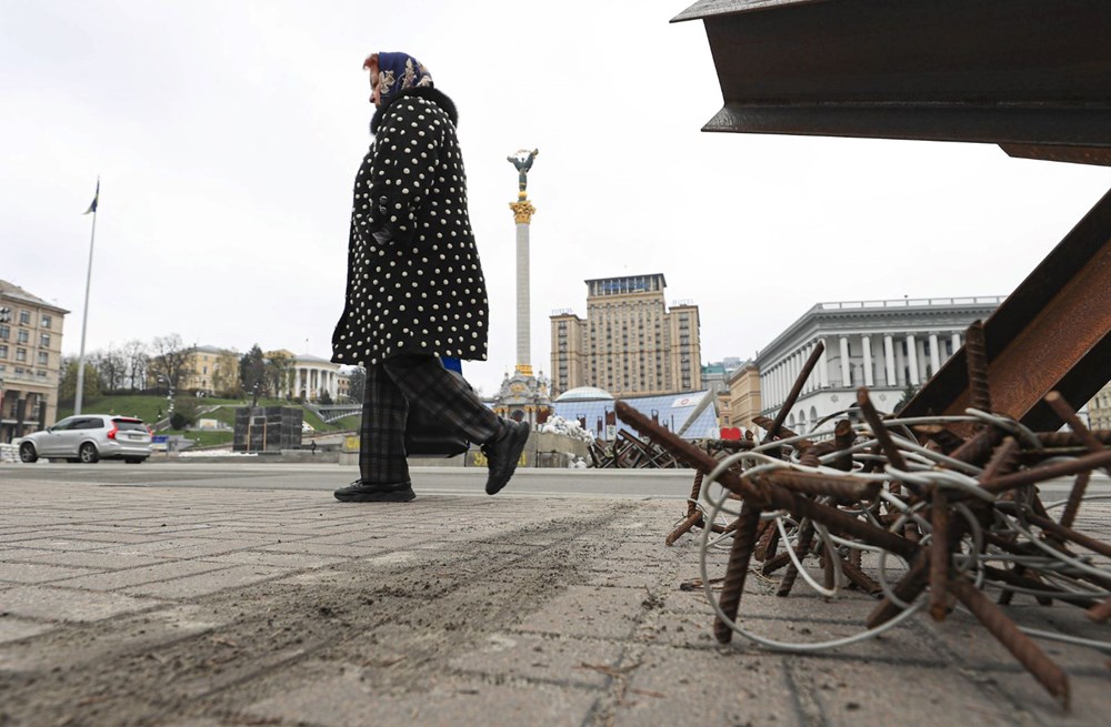 Ukrayna'nın başkenti Kiev'de hayat kademeli olarak normale dönmeye başladı - 9