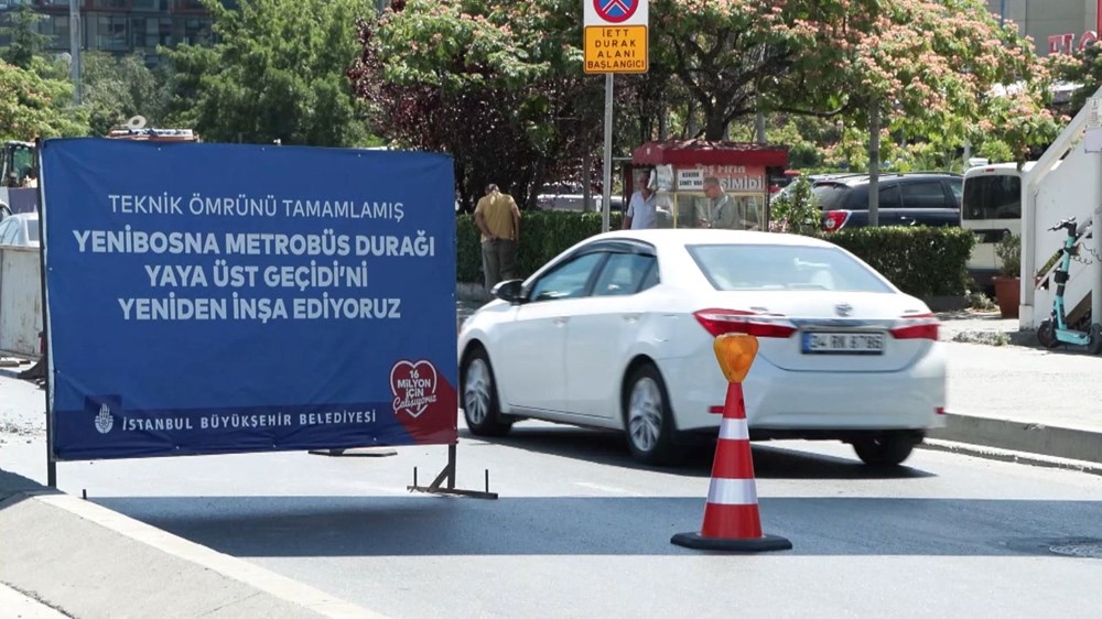 75 günlük çalışma başladı: E-5'te yoğunluk oluştu! - 3