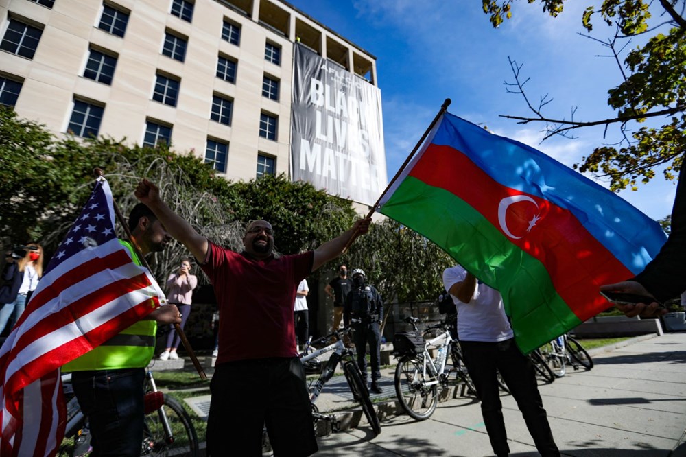 Beyaz Saray önünde Azerbaycan'a destek mitingi düzenlendi - 5