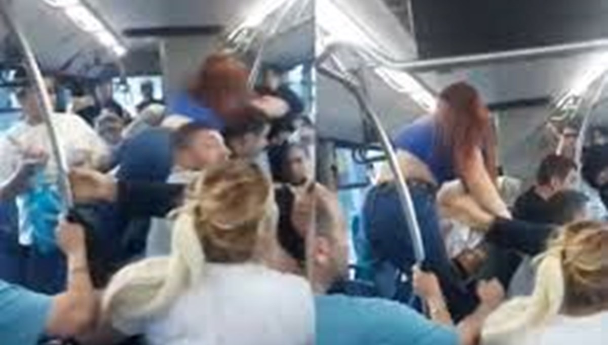Yer verme kavgasında yolcular birbirine girdi
