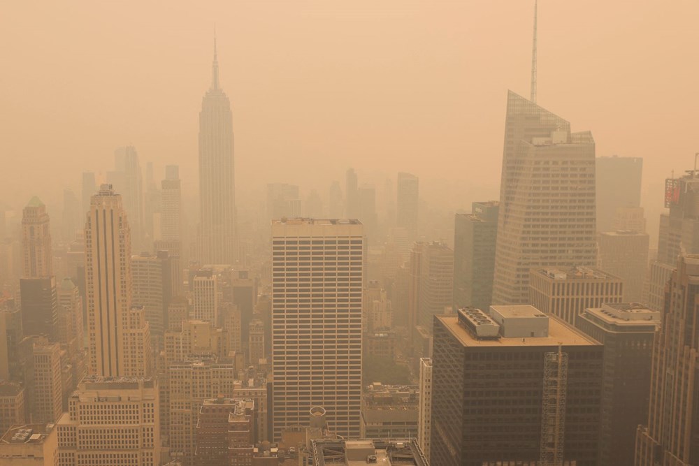 Kanada'daki orman yangınları ABD'yi teslim aldı: New York hayalet şehre döndü - 16