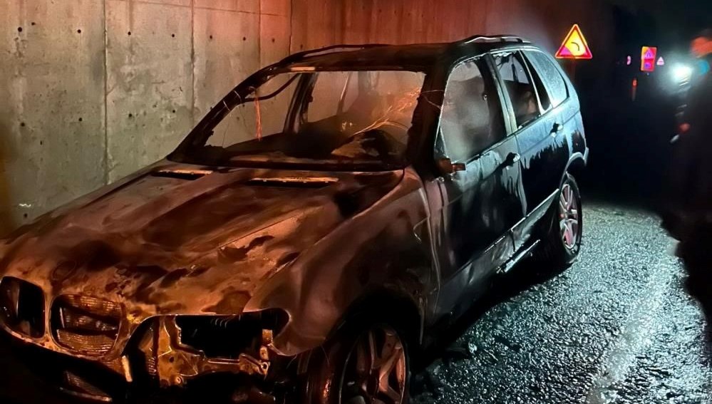 Sinop'ta araç yangını