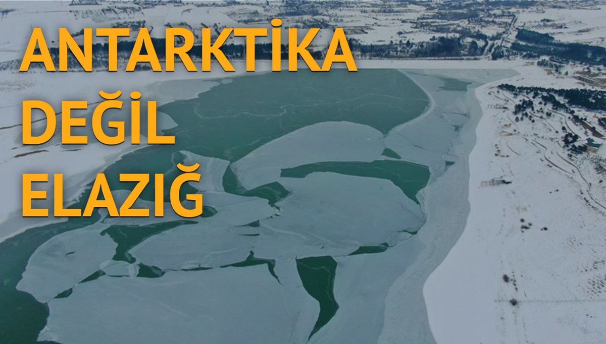 Sıcaklık eksi 20’ye düştü, baraj gölü bu hale geldi