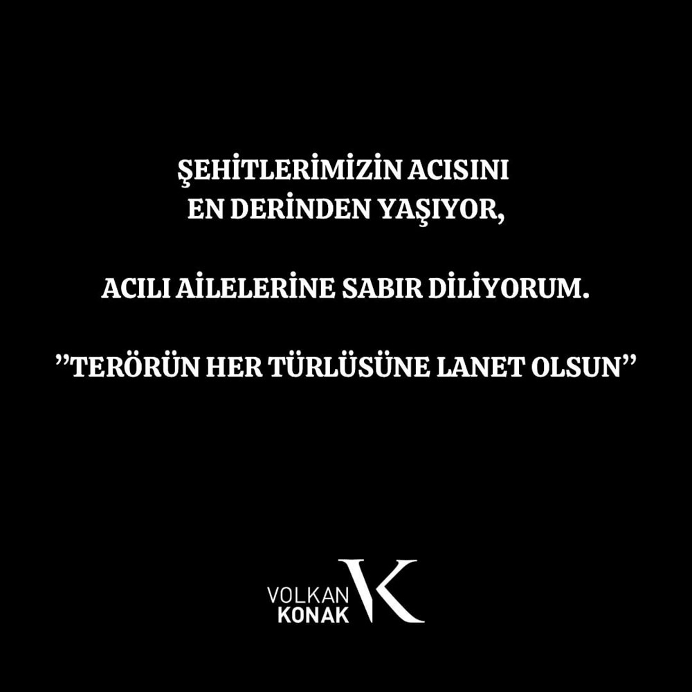 Ünlü isimlerden hain saldırı sonrası taziye mesajları: Milletimizin başı sağ olsun - 3