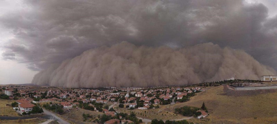 Ankara'da kum fırtınası (Meteoroloji'den fırtına ve yağış uyarısı) - 1