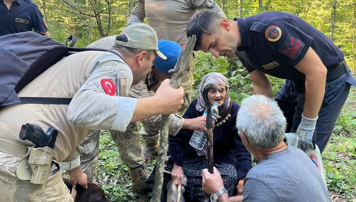 Sinop'ta mantar toplarken kaybolan kadın ormanda bulundu