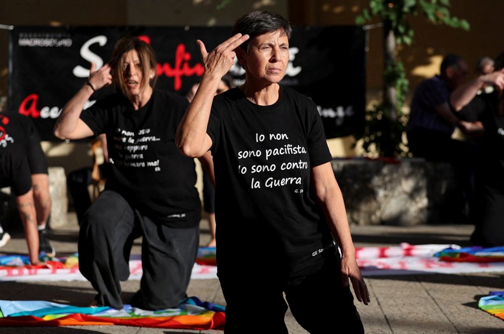 G7 zirvesinde Gazze protestosu - 7