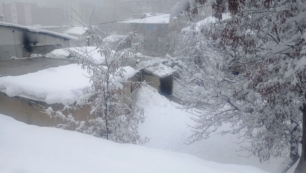 Hakkari'de kar yağışı yerini soğuk havaya bıraktı