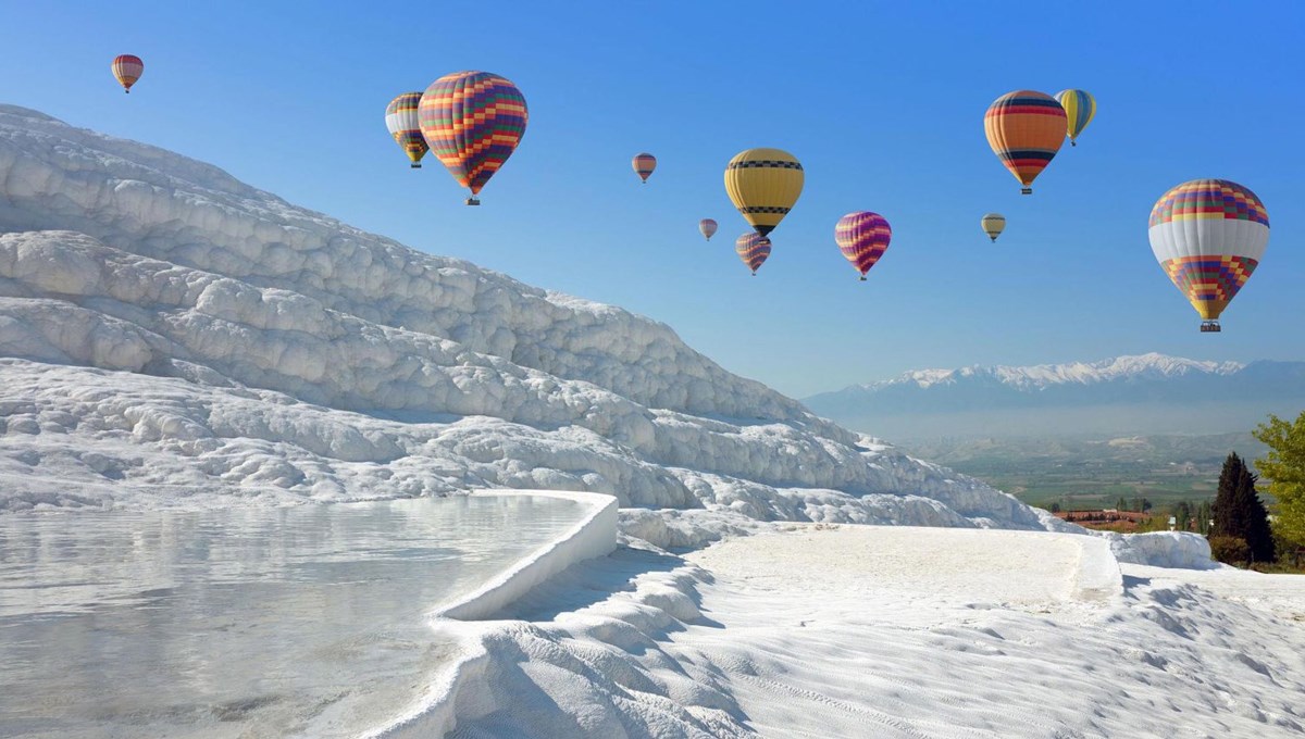 'Beyaz cennet' Pamukkale'de sezon iyi bitti