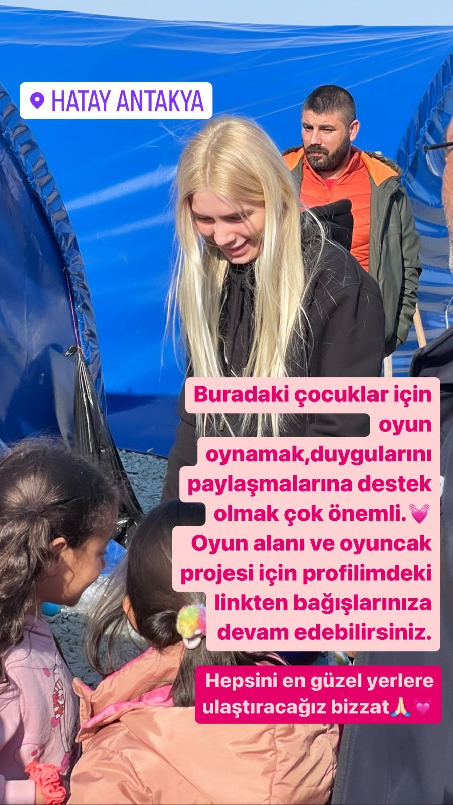 Aleyna Tilki depremzede çocuklar için harekete geçti - 4