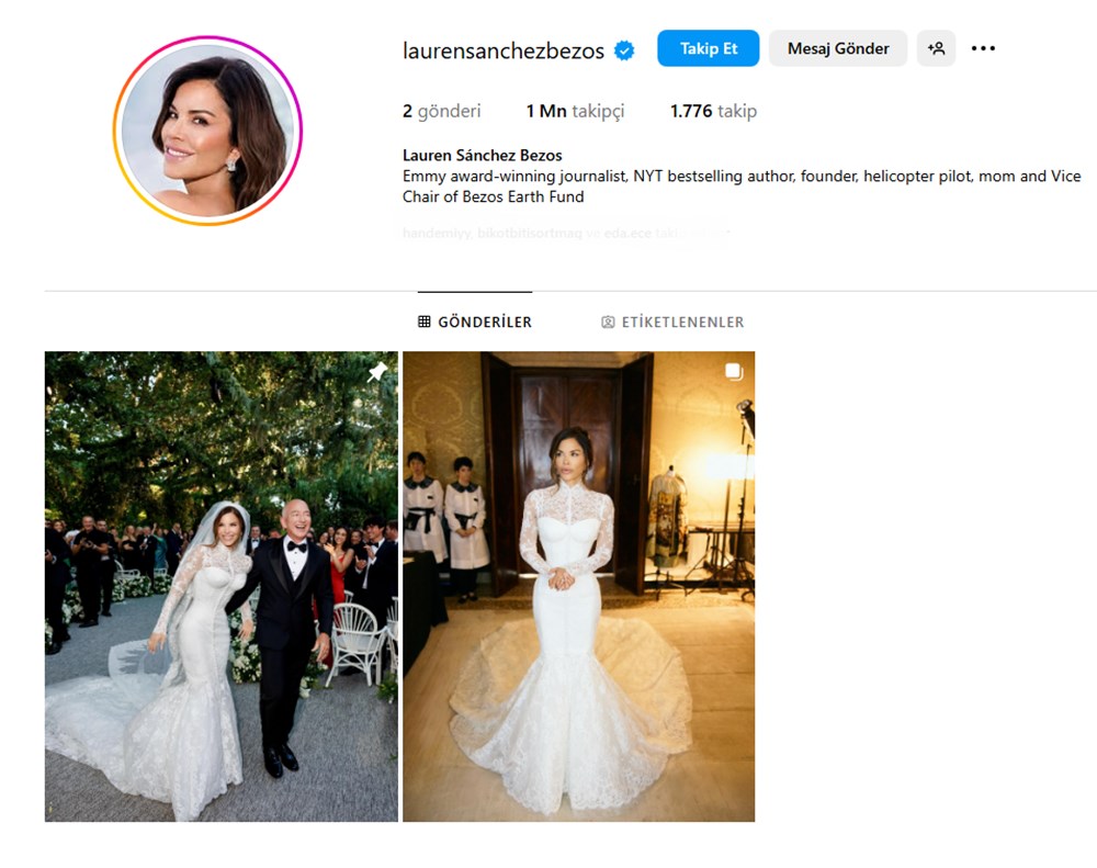 Lauren Sanchez'in gelinliğinin yapımı 900 saat sürdü! "Sadece bir elbise değil" - 3
