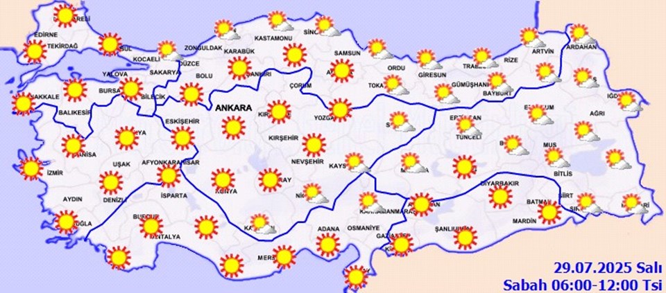 Bugün hava nasıl olacak: İl il sıcaklık tahmini - 2