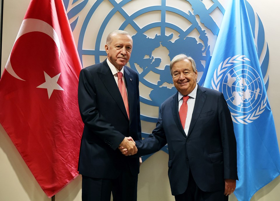 ABD'de diplomasi trafiği: Cumhurbaşkanı Erdoğan, Miçotakis ve Guterres ile görüştü - 1