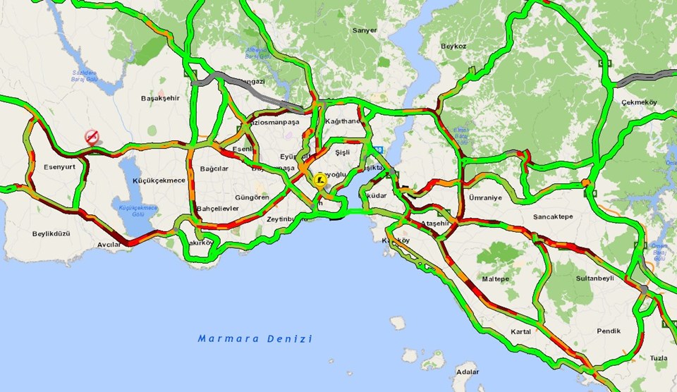 Kısıtlama sonrası İstanbul’da trafik yoğunluğu - 1
