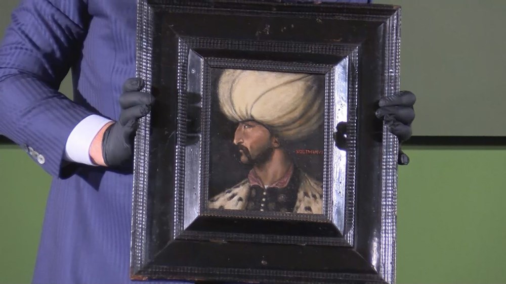 Kanuni Sultan Süleyman portresi Fatih Sultan Mehmet'in portresinin yanında - 5