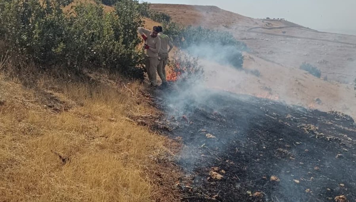 Siirt’te örtü yangını: 40 dönüm alan zarar gördü