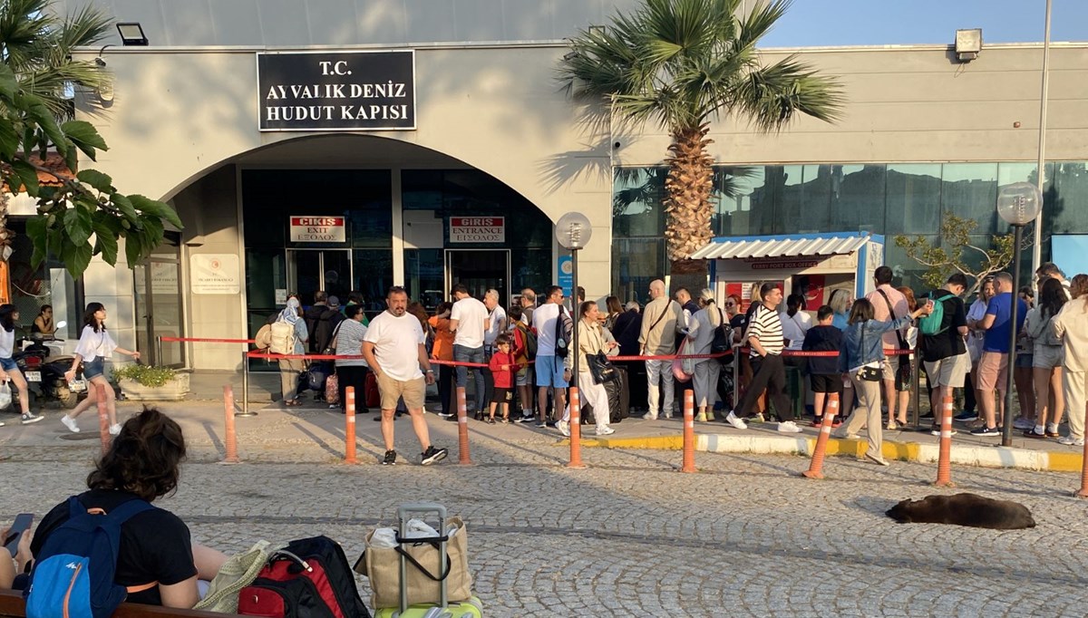 Midilli Adası'nda yoğunluk