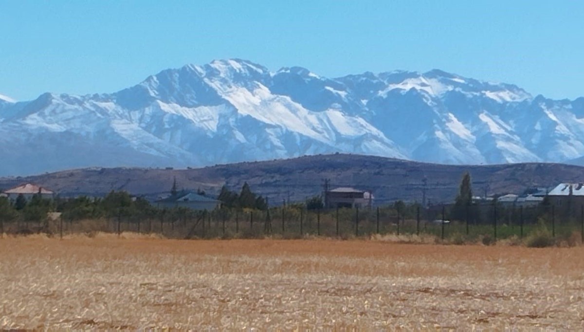 Binboğa Dağı'na kar yağdı