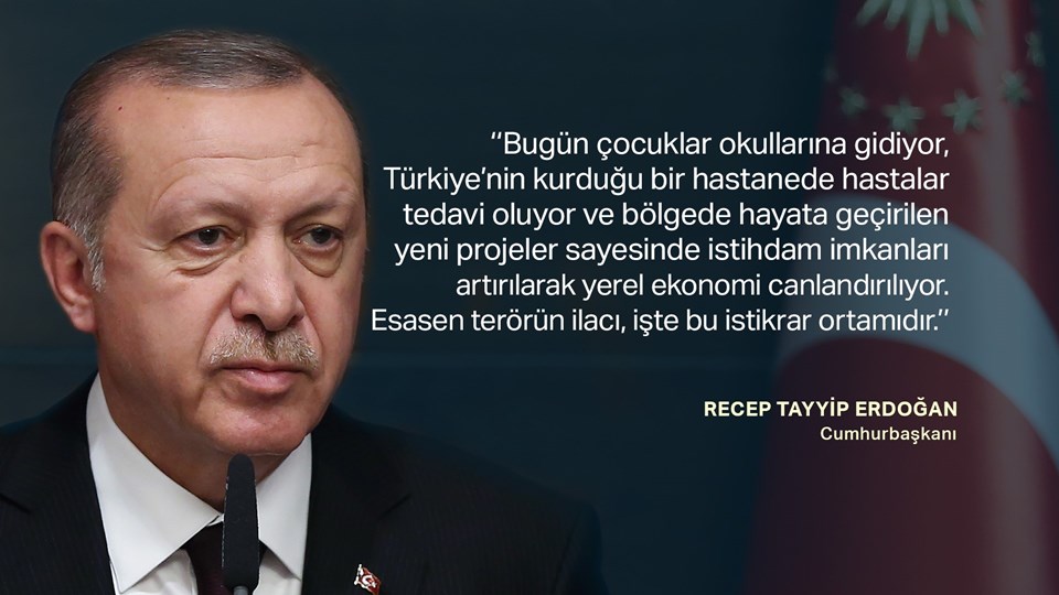 Cumhurbaşkanı Erdoğan: Türkiye'nin Suriye'de barışı sağlamak için planı var - 1