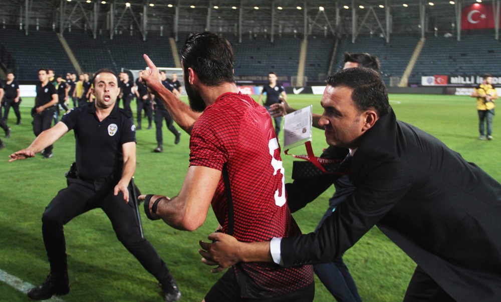 Türkiye Ümit Milli Takımı ile Kıbrıs Rum Kesimi maçında gerginlik - 1
