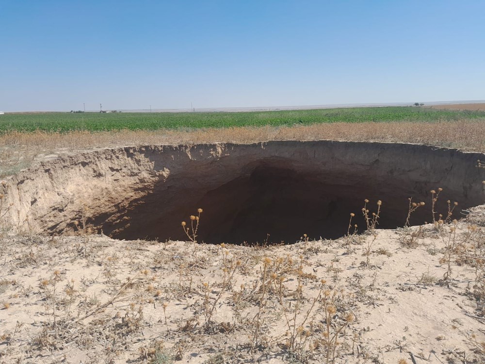 Konya'da 70 metre derinliğinde obruk - 7