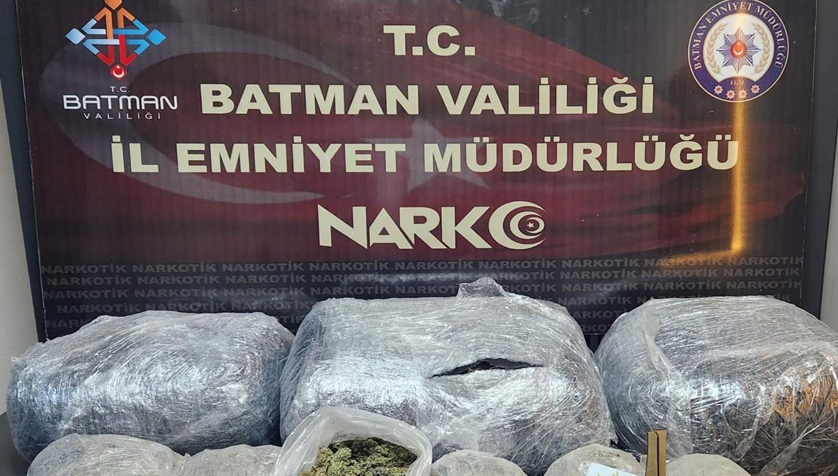 Batman'da 27 kilo 250 gram sentetik uyuşturucu ele geçirildi