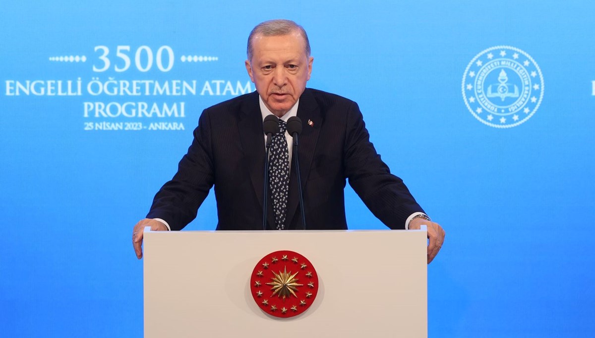 Cumhurbaşkanı Erdoğan: Mayıs ayında 45 bin sözleşmeli öğretmen ataması planlıyoruz