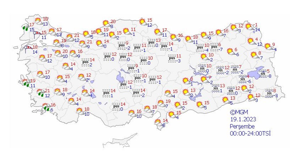 19 il için sarı ve turuncu kodlu uyarı (Bugün hava nasıl olacak?) - 10