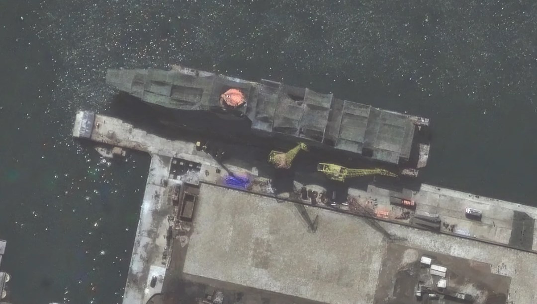 Kuzey Kore yaptı: En büyük savaş gemisinin uydu görüntüleri ortaya çıktı