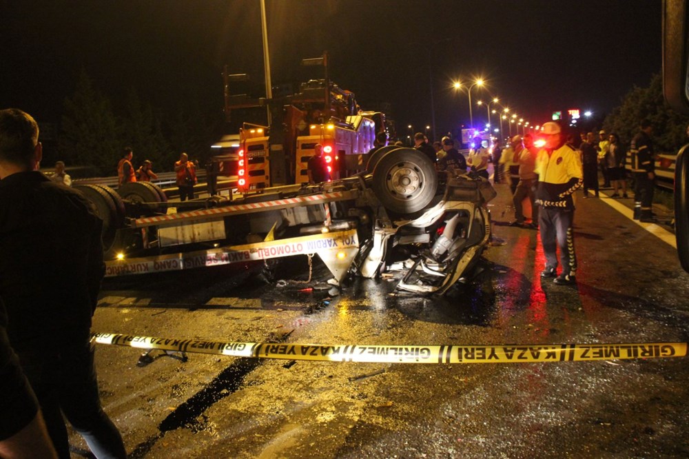 TEM'de kaza: 1 ölü, 2 yaralı - 7