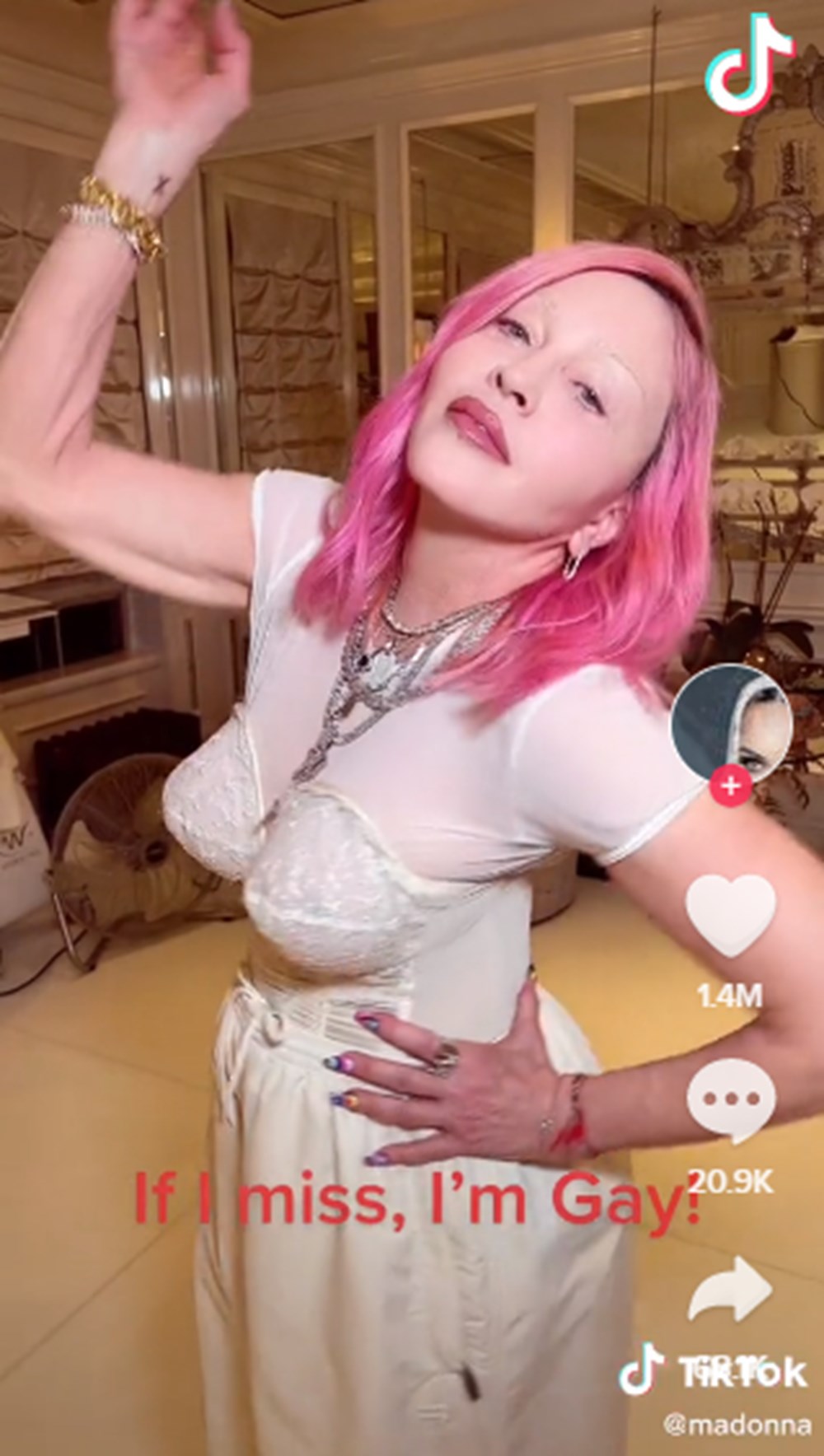 Madonna'nın viral olan TikTok paylaşımı - 3