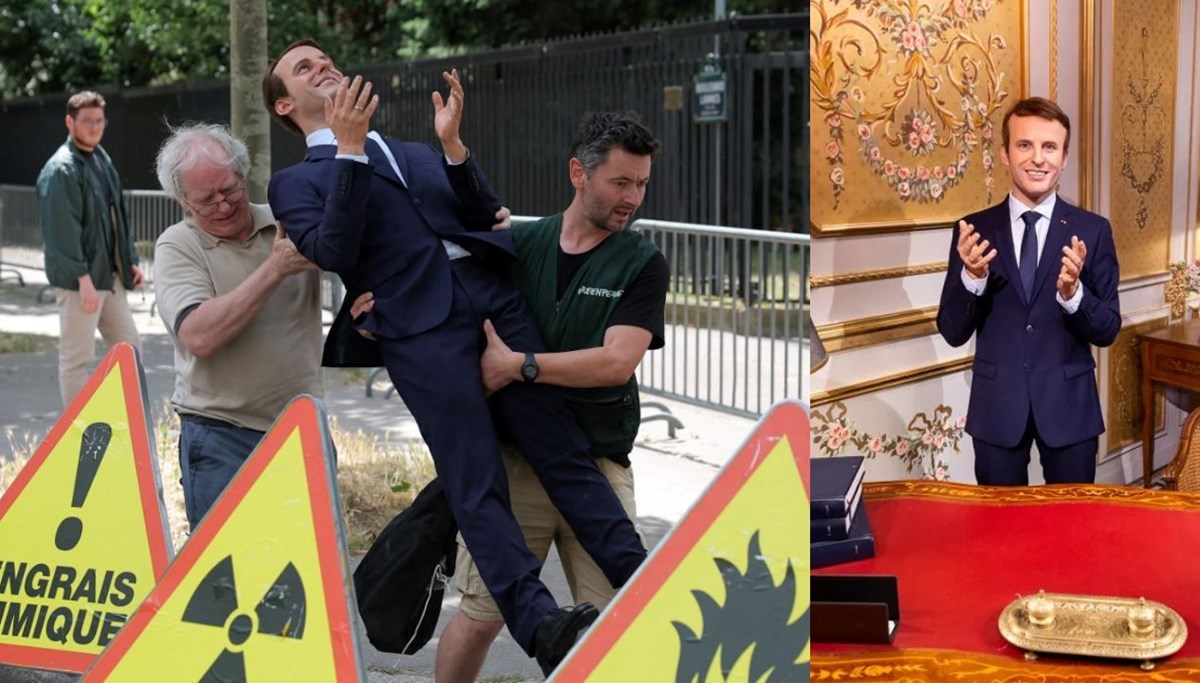 Balmumu müzesinden Macron'un heykeli çalındı!