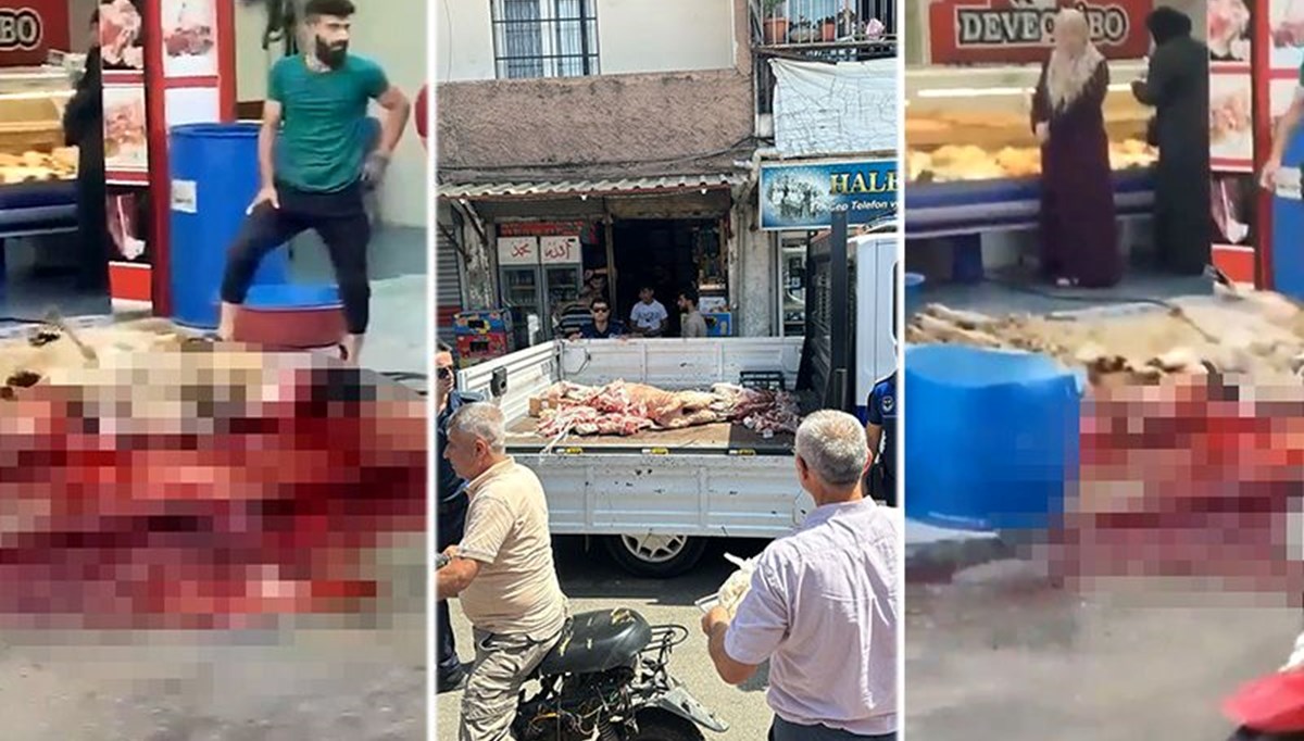 Adana'da kan donduran görüntüler: