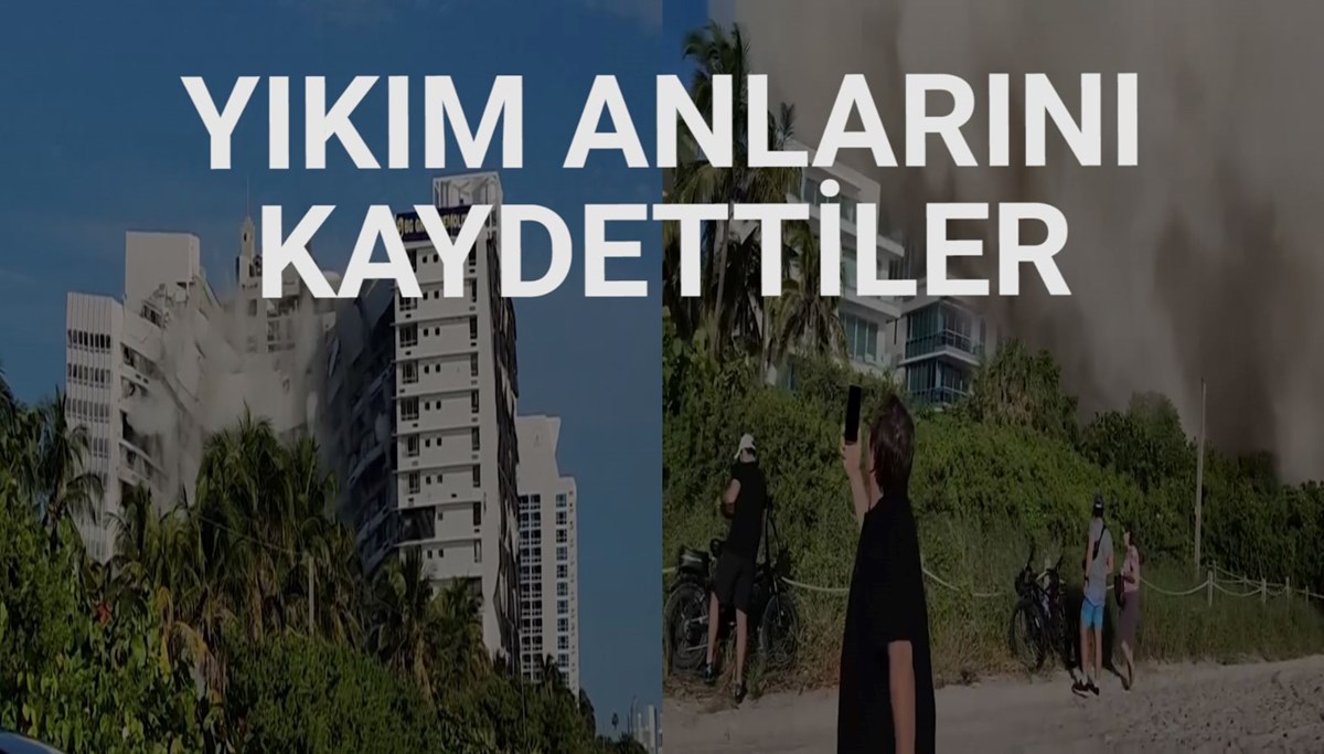 Ünlü otel saniyeler içinde yerle bir oldu