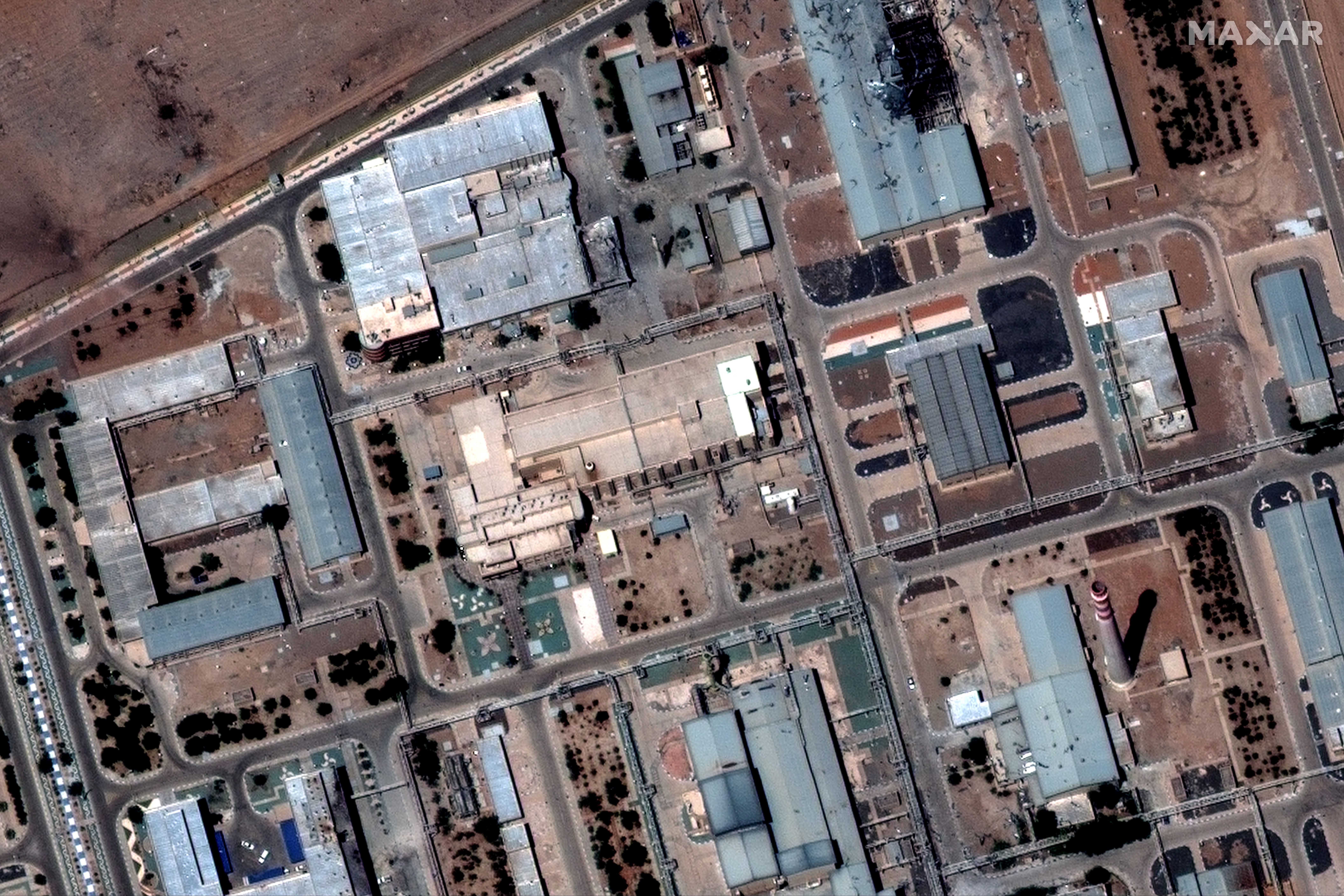 İsrail ve ABD'nin saldırı düzenlediği İsfahan'daki nükleer tesis.