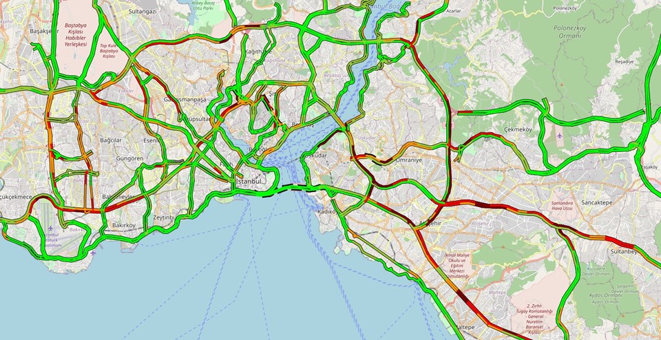 Kısıtlama sonrası İstanbul'da trafik yoğunluğu - 1