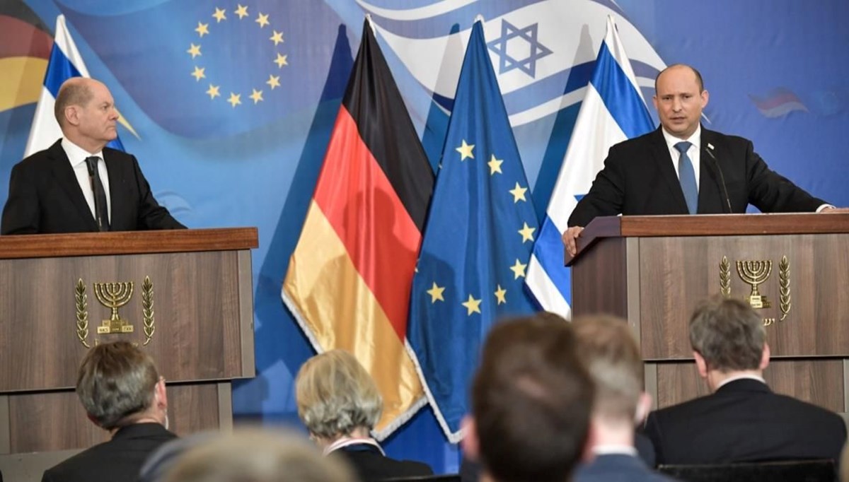 Almanya Başbakanı Scholz, İsrail Başbakanı Bennett ile bir araya geldi
