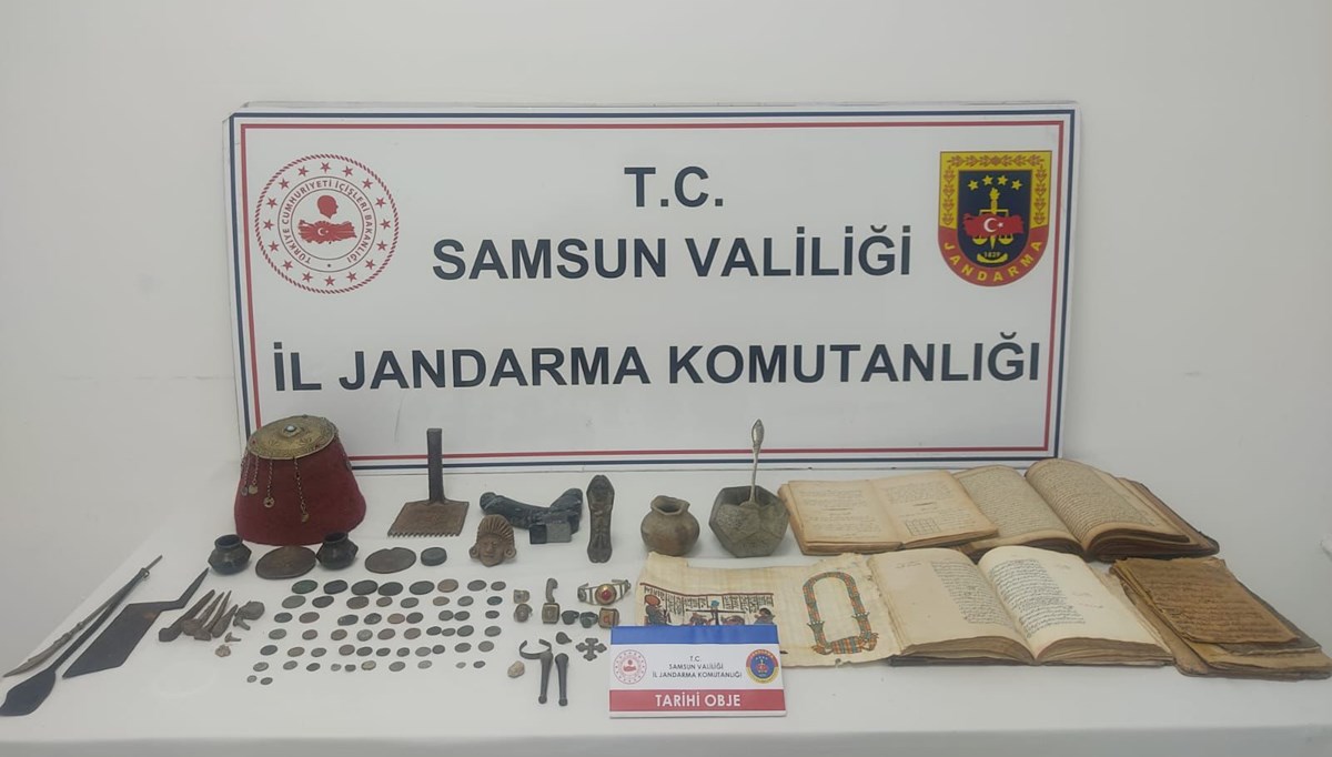 Samsun'da tarihi eser kaçakçılığı operasyonu