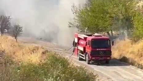 Adıyaman'da bahçe yangını