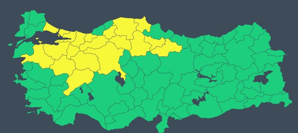 20 il için sağanak yağış uyarısı: Sıcaklıklar 4-6 derece düşecek - 5