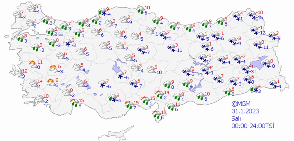 Meteoroloji'den 21 il için uyarı! (İstanbul, Ankara ve diğer illerde bugün hava nasıl olacak?) - 15