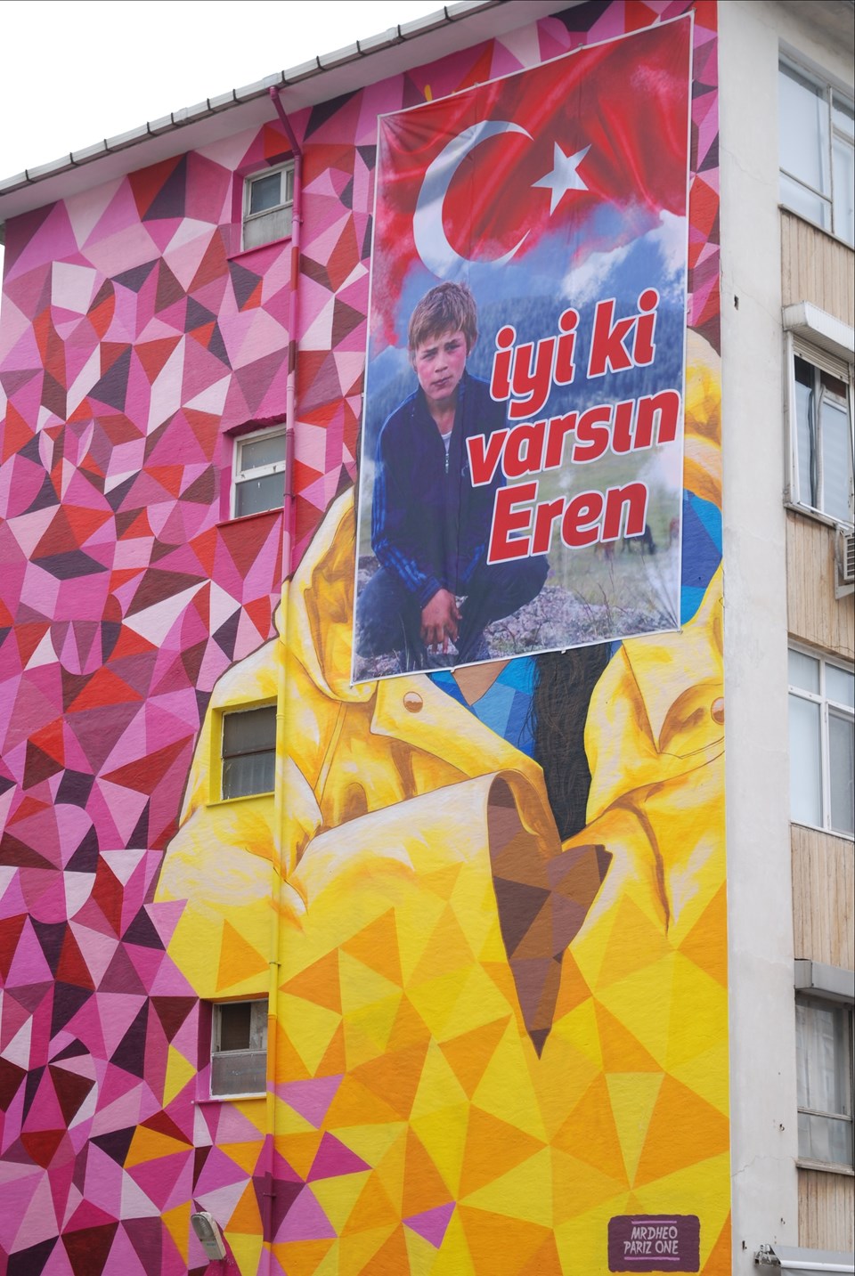 Greta Thunberg'in Kadıköy'deki grafitisi Eren Bülbül'ün portresiyle kapatıldı - 1