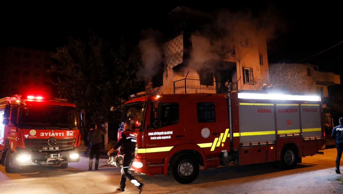 Adana’da bir kişi kirasını ödemediği evi kundakladı