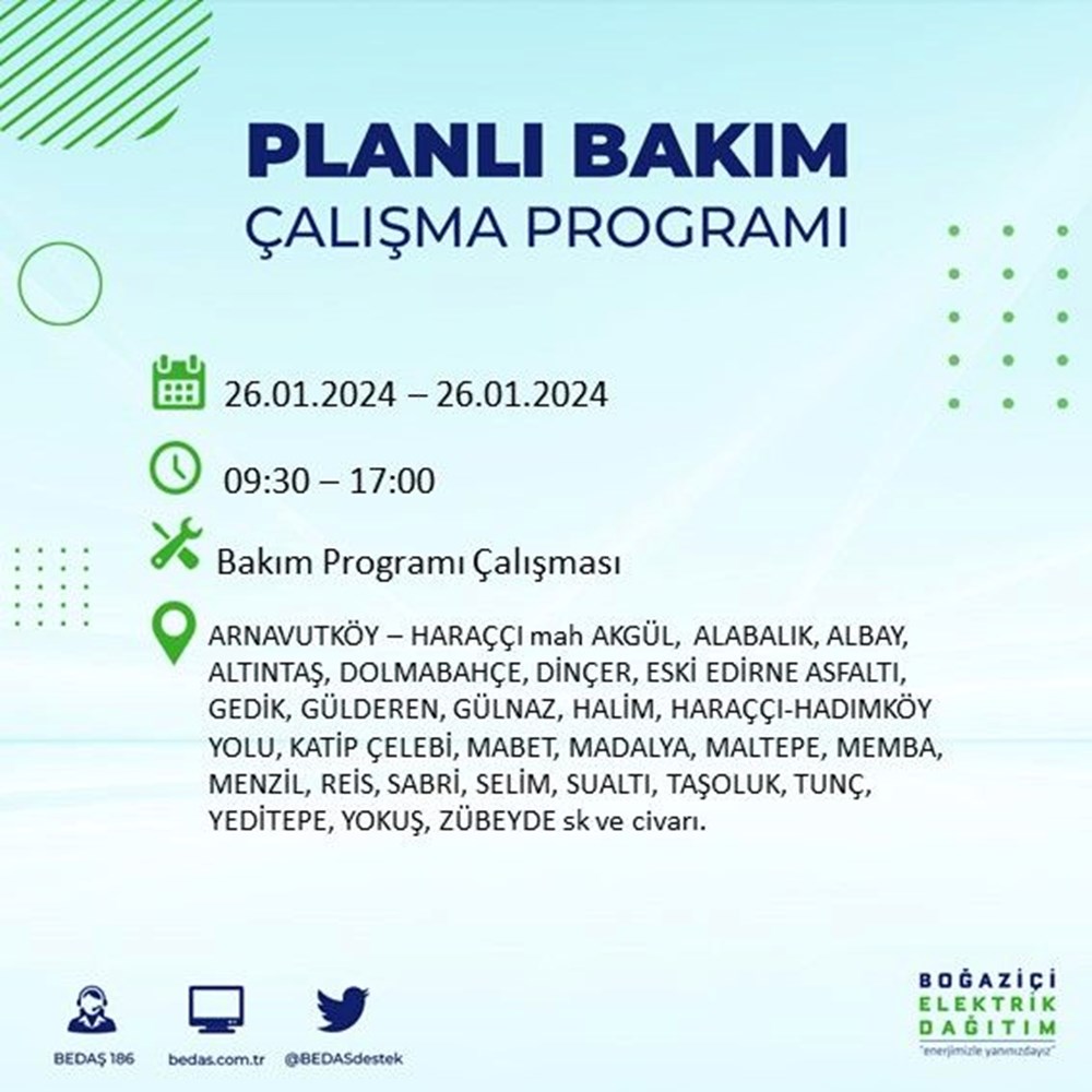 İstanbul'un 17 ilçesinde elektrik kesintisi (Avcılar, Bağcılar, Bayrampaşa...): Elektrikler ne zaman gelecek? - 2