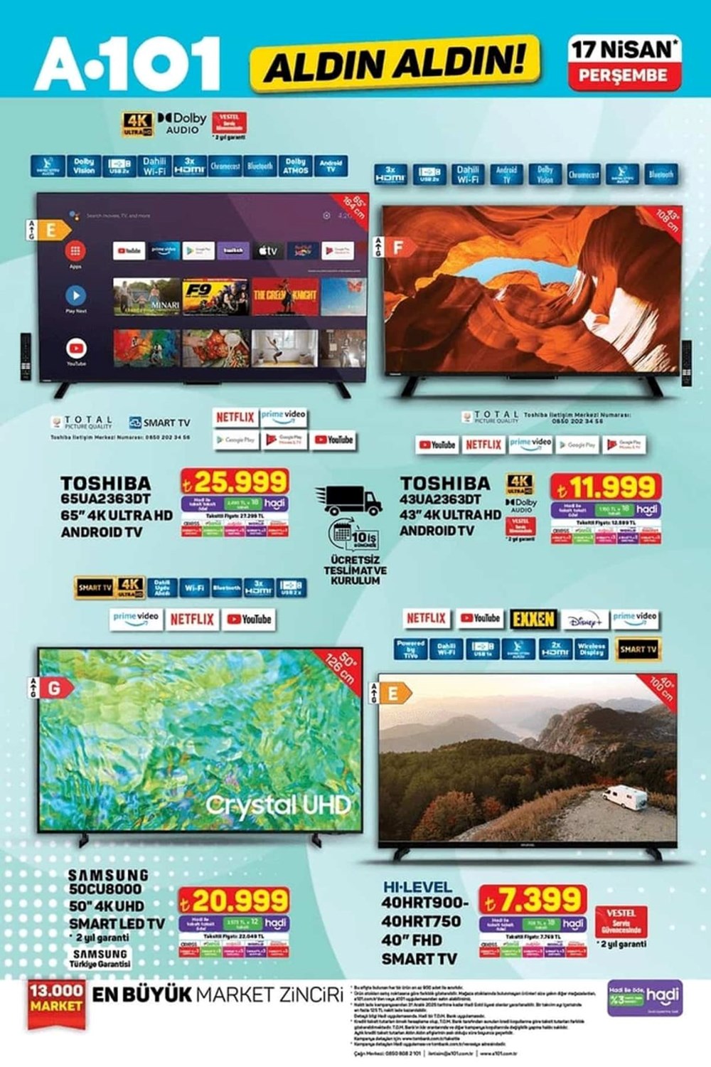A101 Market 17 Nisan aktüel kataloğu yayımlandı: Oyuncu koltuğu-masası, Fritöz, salıncak ve kamp sandalyesi geliyor 73 BmzSzM3LeUaDsAFo DJ2WQ