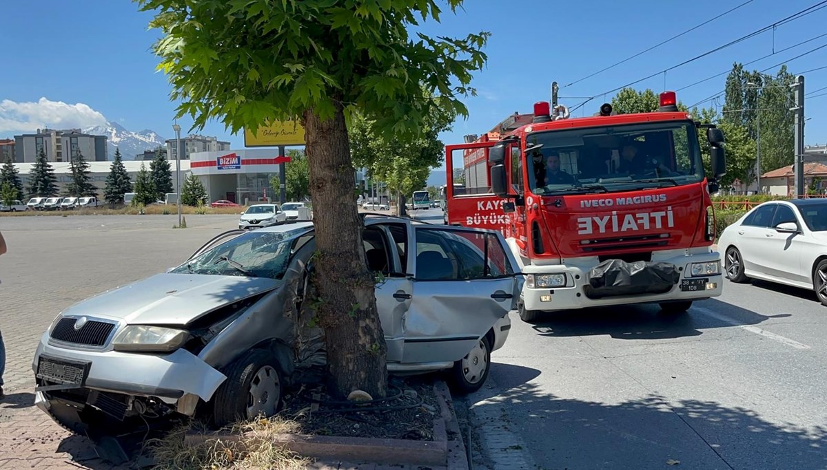 Kayseri'de kurban kesmeye giderken yaralandı